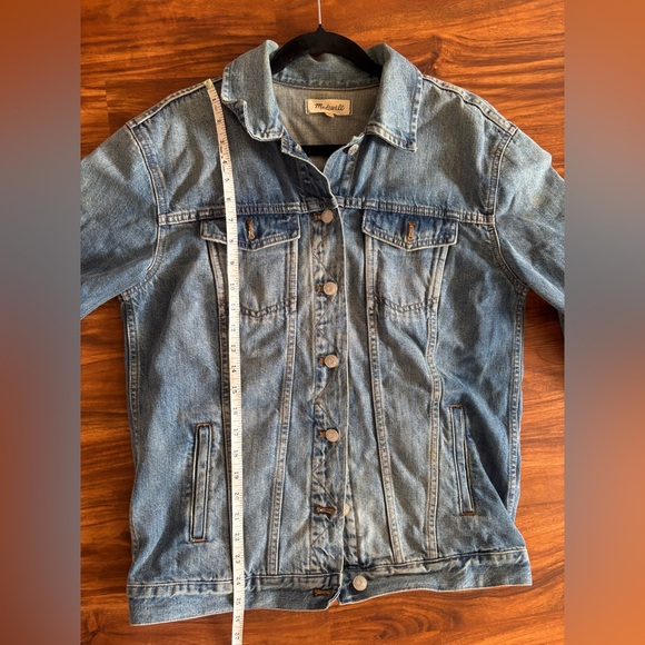 Madewell The Oversized Jean Jacket in Capstone Wash S - Picture 7 of 7